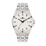 ساعة رجالية سويسرية كوارتز بمينا أبيض