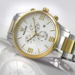 Men's watch quartz movement white dial color - صورة 2