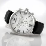 Men's watch quartz movement white dial color - صورة 3
