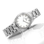Women's watch quartz movement pearly white dial color - صورة 3
