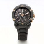 Men's watch quartz movement black dial - صورة 2
