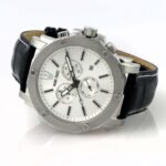 Men's watch quartz movement white dial color - صورة 3