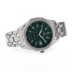 Men's watch, quartz movement, green dial - صورة 3
