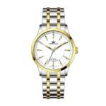 ساعة رجالية بحركة كوارتز ومينا أبيض