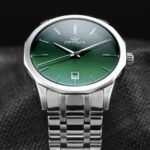 Men's Watch with Quartz Movement and Green Dial - صورة 2